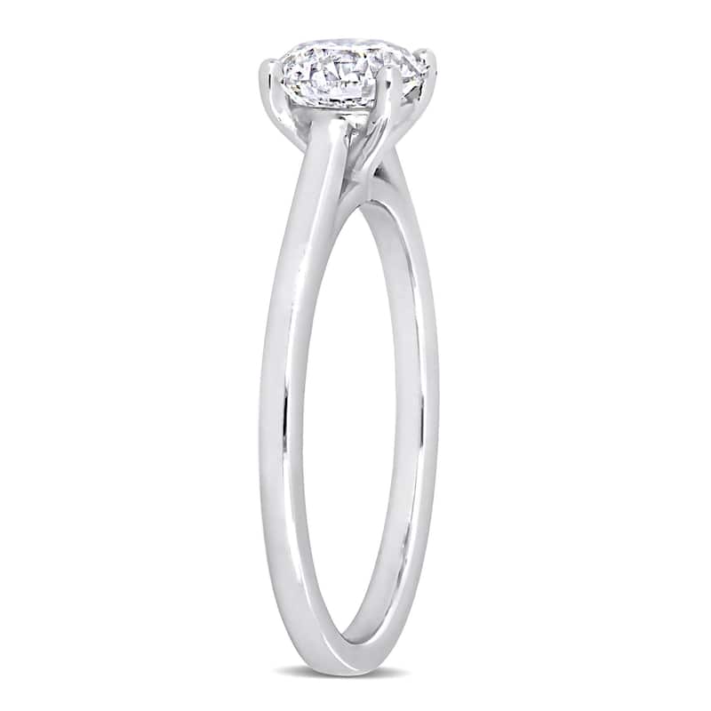 Miadora White Platinum 1ct TDW Certified Diamond Solitaire Engagement Ring (GIA)