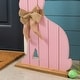 preview thumbnail 19 of 50, Glitzhome Easter Wooden Bunny Porch Decor Standing Rabbit Sign Decoration