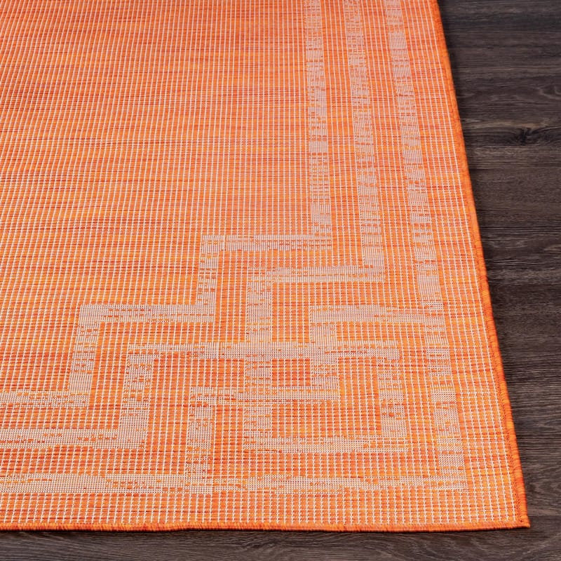 Brian Traditional Border Outdoor Area Rug