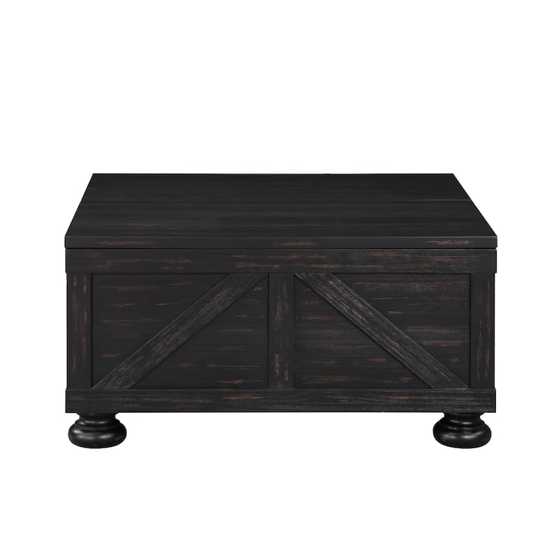 Kinleyville Farmhouse 36-inch Acacia and Pine Storage Coffee Table by Furniture of America