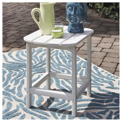 Signature Design by Ashley Sundown Treasure Outdoor Poly All Weather Rectangular End Table