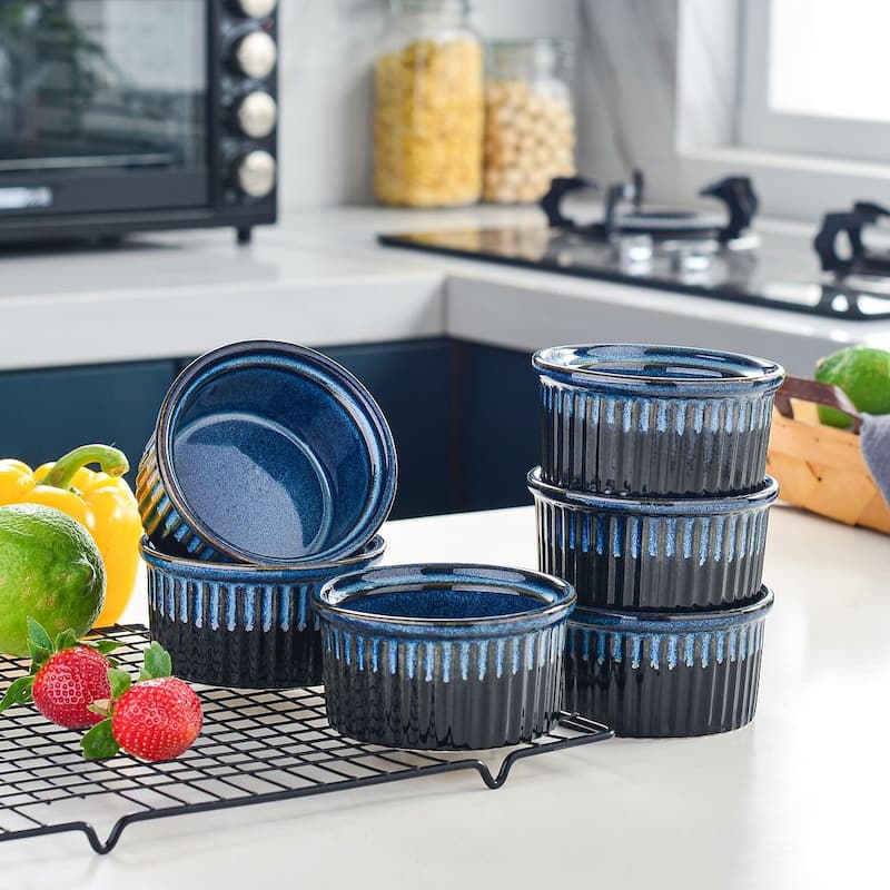 vancasso Glimmer 0.3 qt. 4 inches Baking Cups(set of 6)