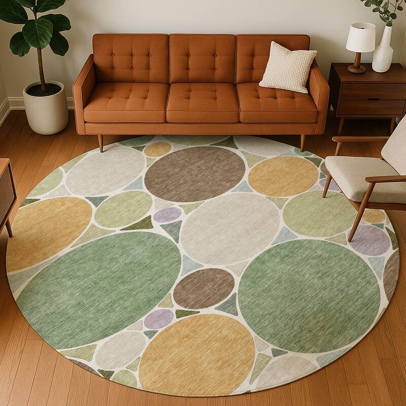 Machine Washable Indoor/ Outdoor Contemporary Rowan Chantille Rug