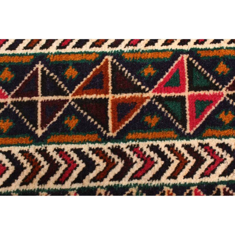 ECARPETGALLERY Hand-knotted Teimani Dark Navy Wool Rug - 2'11 x 4'8