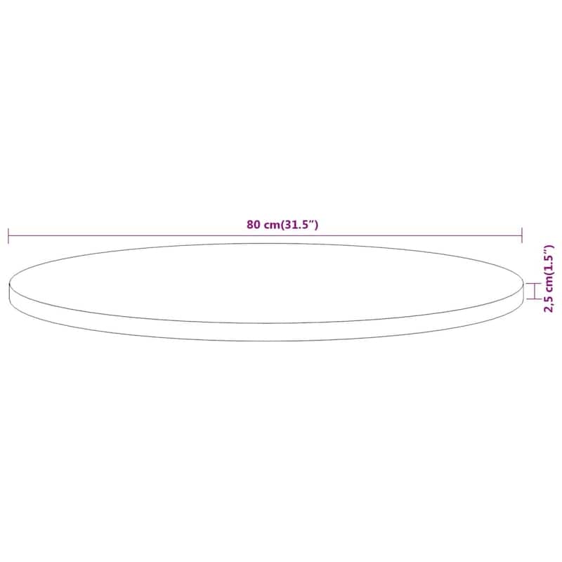 vidaXL Table Top Replacement Coffee Dining Room Furniture Round Solid Wood