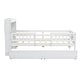 preview thumbnail 8 of 25, Multifunctional Platform Bed with LED Light and Storage Headboard, Twin Size Wooden Bed Frame with 2 Drawers and Guardrail