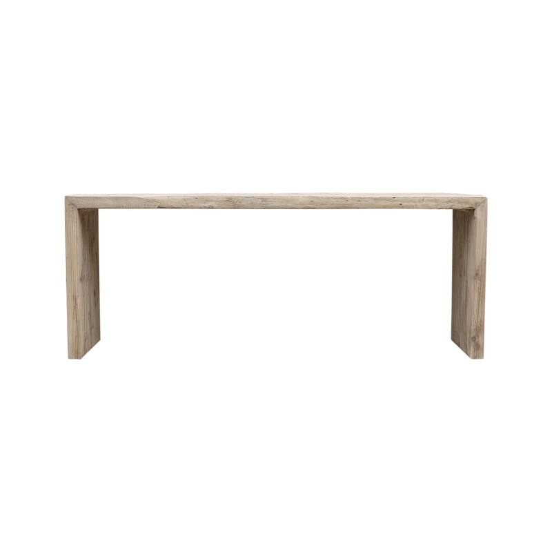 Vintage Waterfall Console Table Weathered Natural Approx.9-9.5ft Long