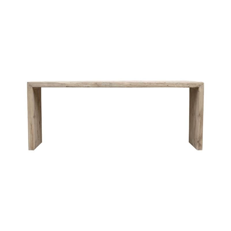 Vintage Waterfall Console Table Weathered Natural Approx.9-9.5ft Long