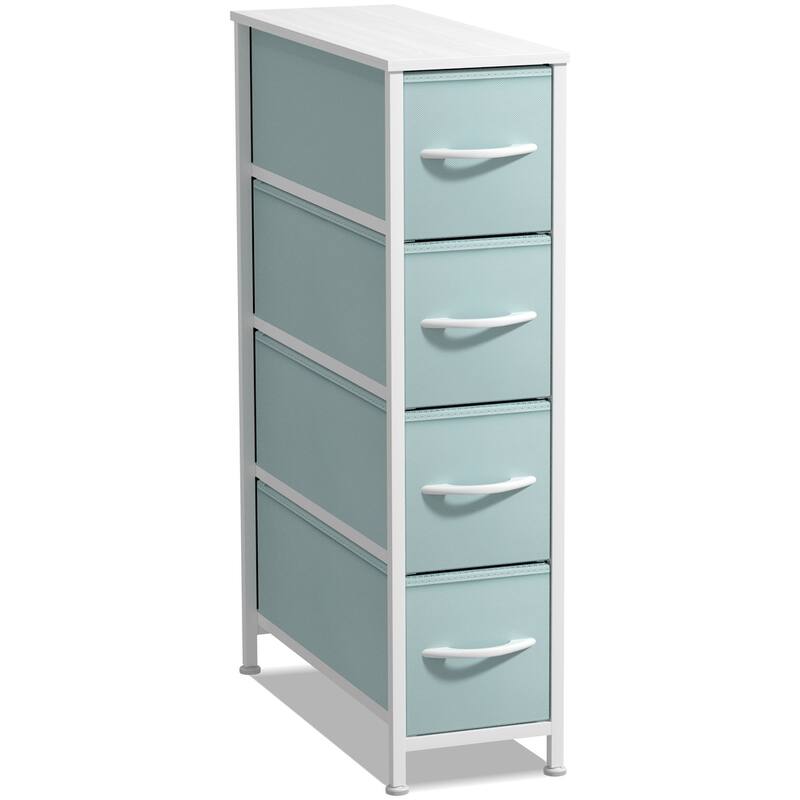 Narrow Dresser Tower with 4 Drawers - Vertical Storage for Bedroom