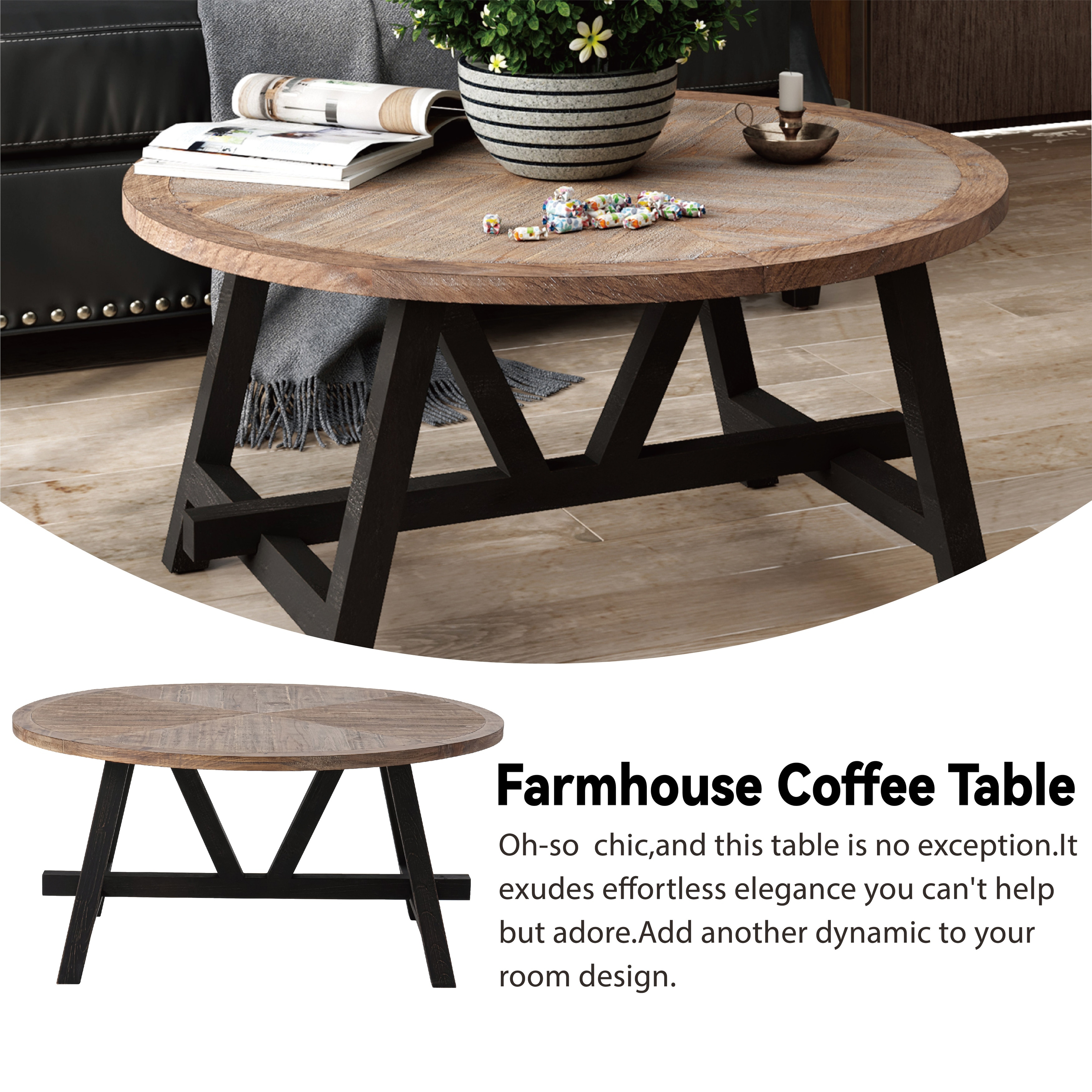 Farmhouse coffee tables and end tables discount