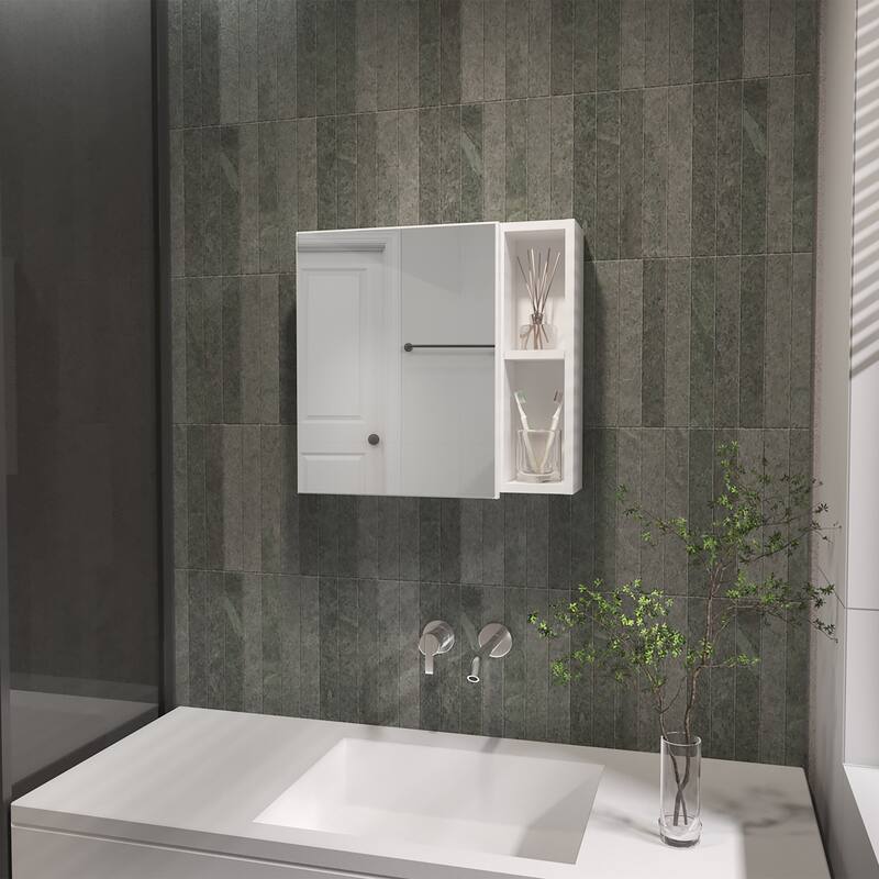 2-Shelf Medicine Cabinet with Mirror