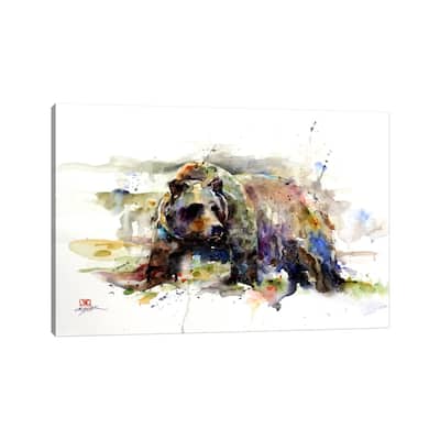iCanvas "Multi-Colored Bear" by Dean Crouser Canvas Print