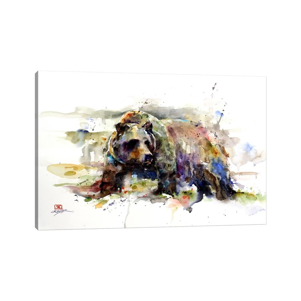 iCanvas "Multi-Colored Bear" by Dean Crouser Canvas Print