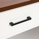 preview thumbnail 10 of 13, White Wood 2-Drawer 2-Door Sideboard Storage Cabinet - 32.83" H x 35.81" W x 15.75" D