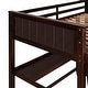 preview thumbnail 13 of 48, Stylish & Simple Twin size Loft Bed with Drawers and Built-in Desk, Wooden Loft Bed with Shelves, Health and Comfort, Espresso