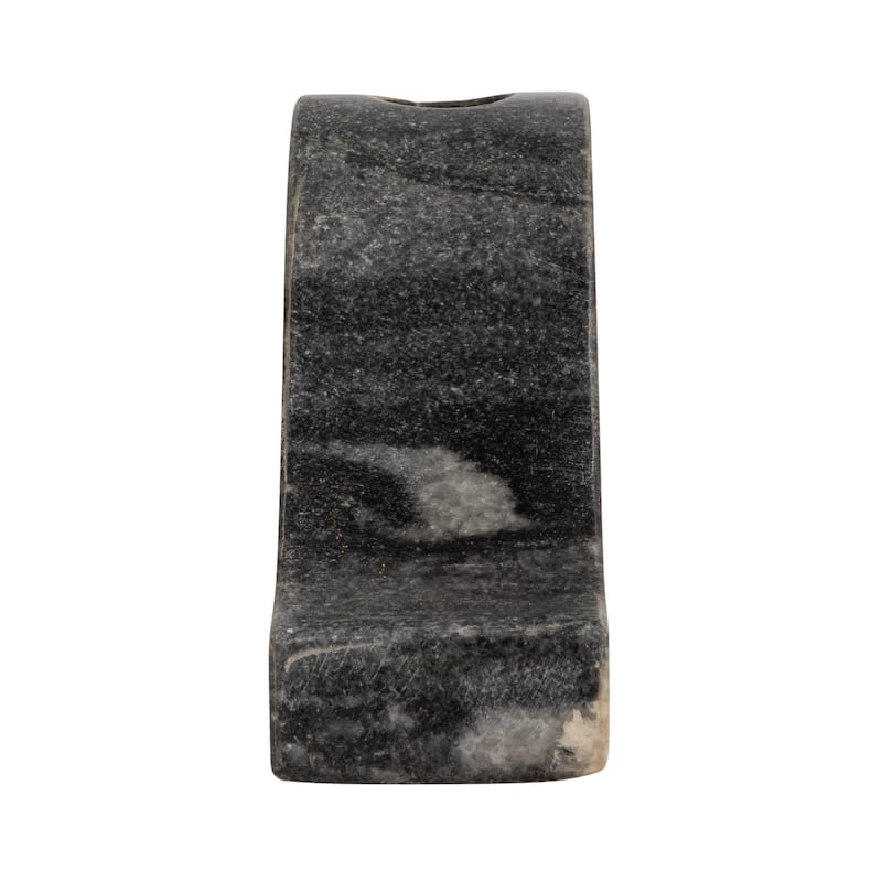 Marble Wave Double Taper Candle Holder - 14.5"L x 4.0"W x 2.0"H