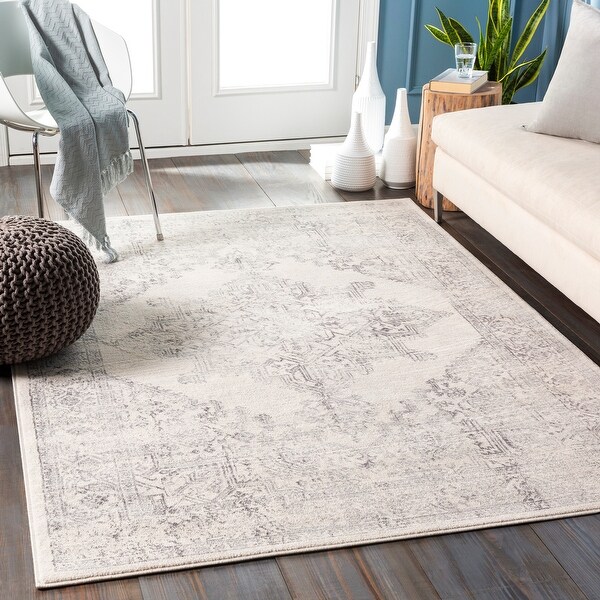 Uranus Distressed Medallion Area Rug. Opens flyout.