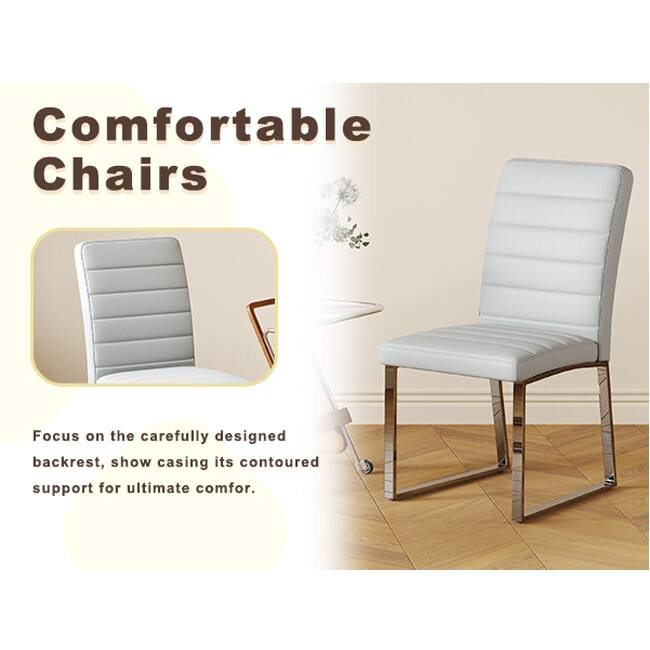 Heavy-Duty Chair Set‌: Features A 2.1-Inch Thick Cushion, Sturdy Iron Frame, And Classic Color Options