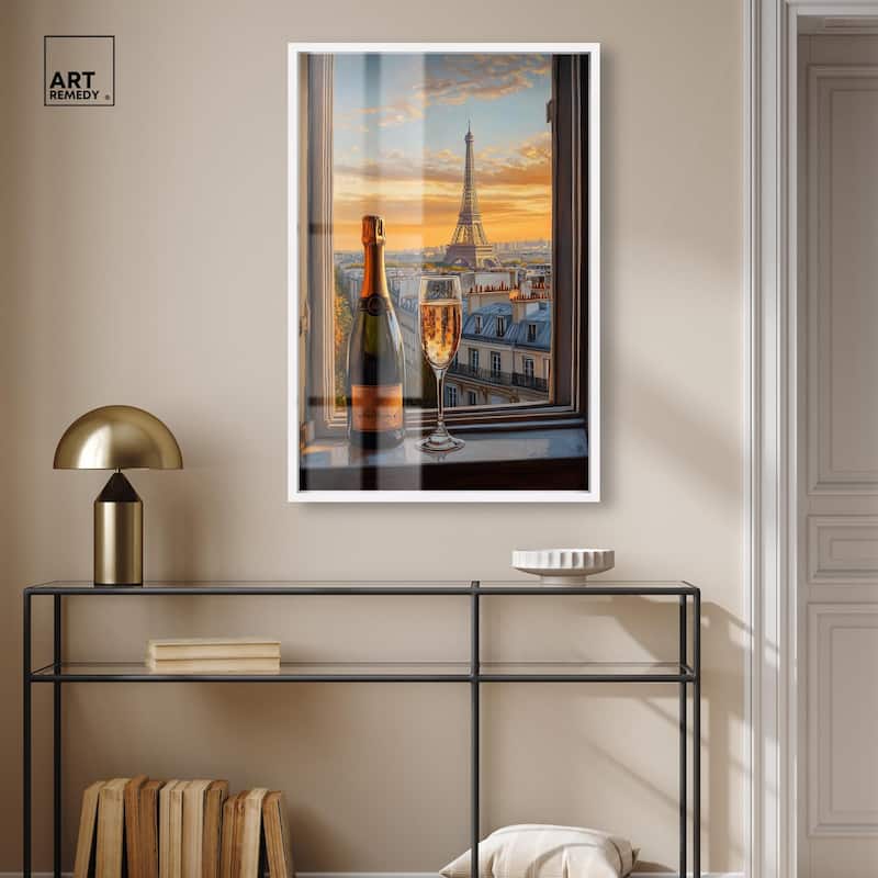 Classy Drink in Paris Shadowbox by Art Remedy