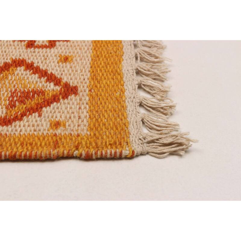 Ankara Orange Kilim 5'0" x 8'1" - 5'0 x 8'1