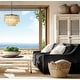 preview thumbnail 5 of 10, 3/6-Lights Unique Tiered Bronze Capiz Chandelier with Seashell Accents W 17.7"
