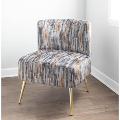 Silver Orchid Harding Slipper Chair