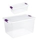 preview thumbnail 1 of 6, Sterilite 66 Quart Storage Totes, 6 Pack, and 6 Quart Storage Totes, 12 Pack - 4.6