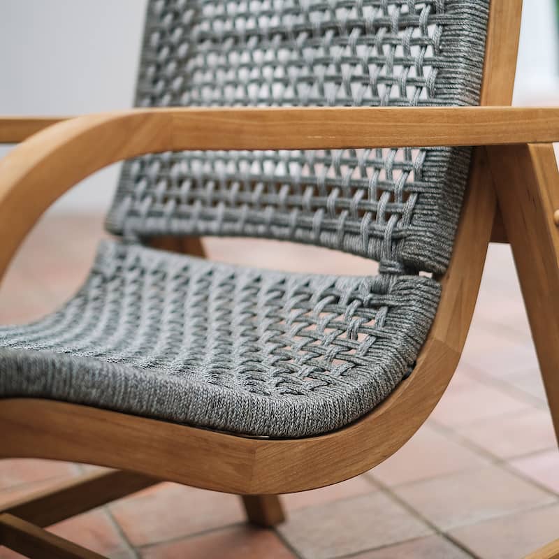 Cambridge Casual Dunham 3-piece Teak Wood Patio Chat Set - FREE Pillow