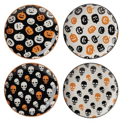 Oneida Vintro Halloween Accent Plates, Set of 4
