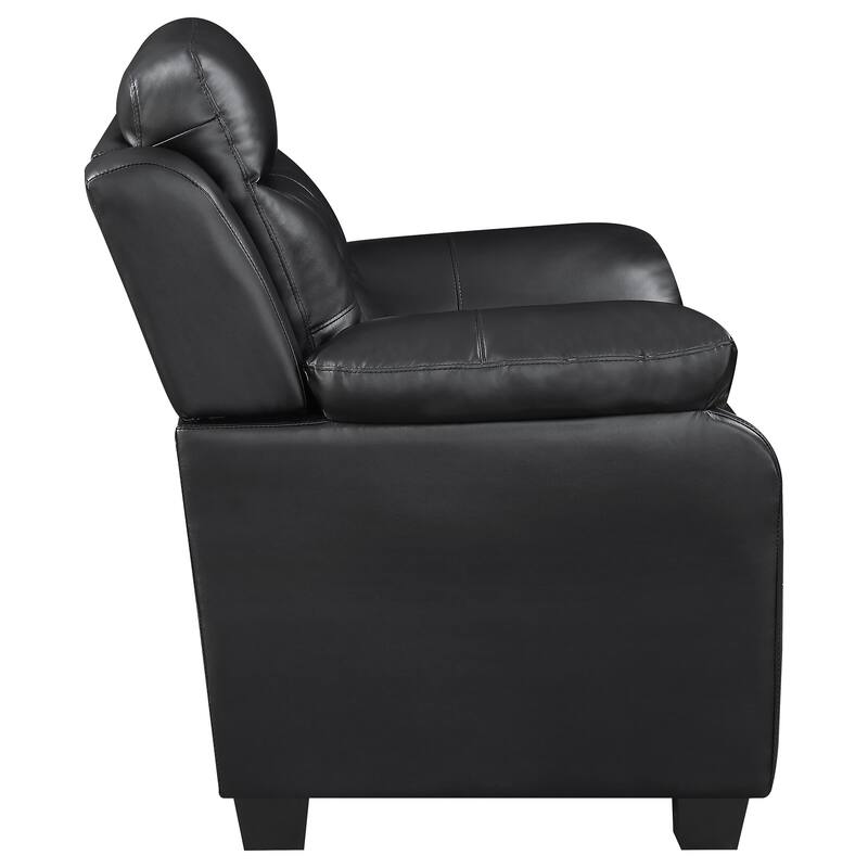 Finley Upholstered Padded Arm Tufted Sofa Set