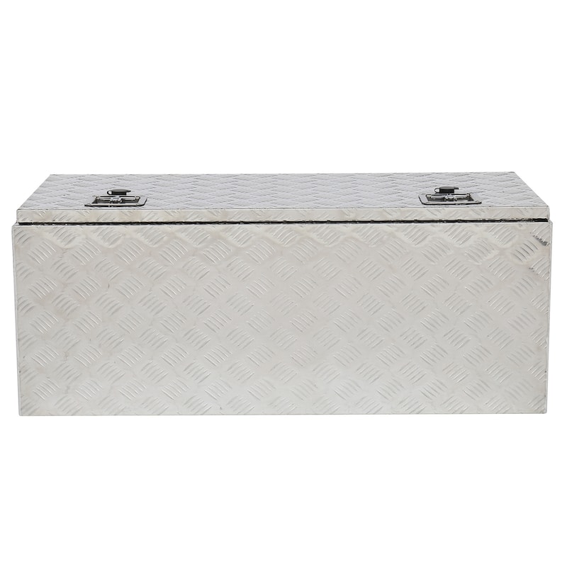 42" Aluminum Under Body Toolbox 5 Bar Tread Silver - N/A