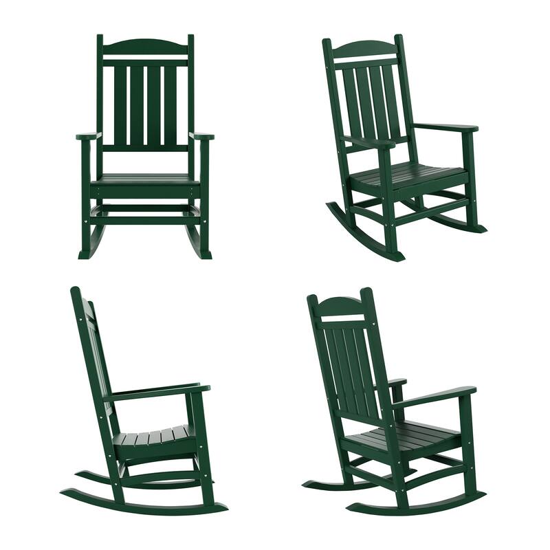 Laguna Hdpe All Weather Outdoor Patio Rocking Chair (Set of 4)