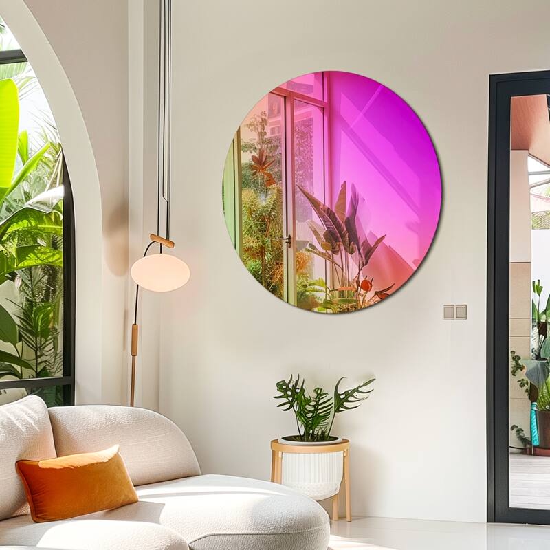 Aesthetic Thicken Rainbow Wall Mirror w/Iridescent Effect for Home Decor