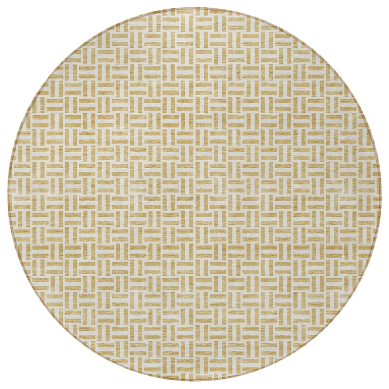 HomeRoots Geometric Transitional Rectangle Outdoor Rug