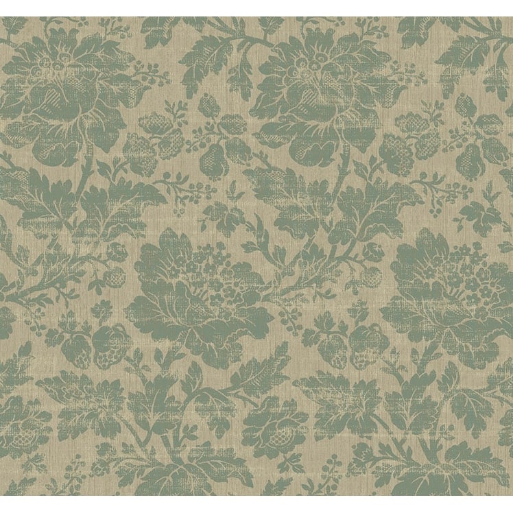 Seabrook Designs Thoreau Floral Unpasted Wallpaper