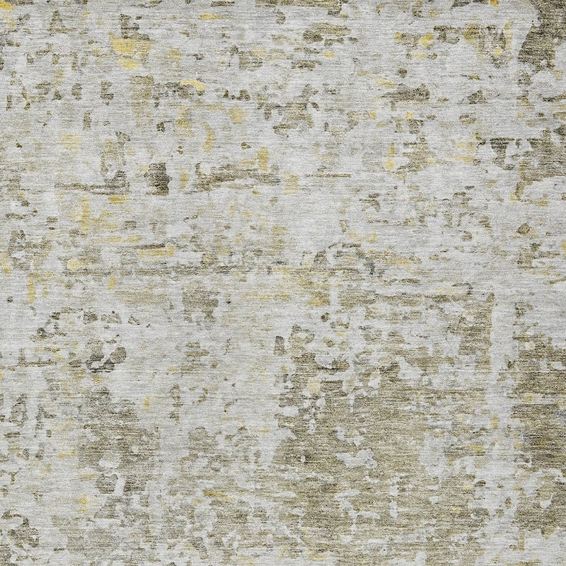 HomeRoots Abstract Transitional Rectangle Outdoor Rug