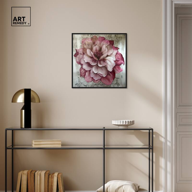 Art Remedy Darla Framed Floral Fine 1 Piece Canvas Wall Art