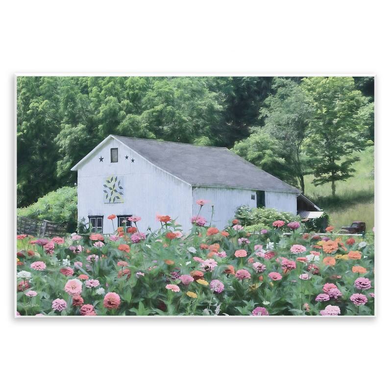 Stupell Countryside House in Garden Wall Plaque Art Design By Lori Deiter - 15 x 10