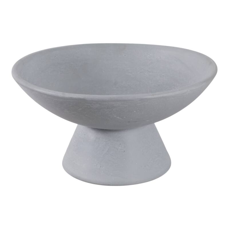 Pottery Terracotta Bowl Pedestal Base Modern Casual Decor - 7" Blue - 11.75" x 11.75" x 6.5" - 11.75" x 11.75" x 6.5" - Blue
