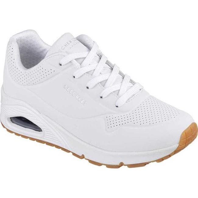 sketchers white tennis shoes