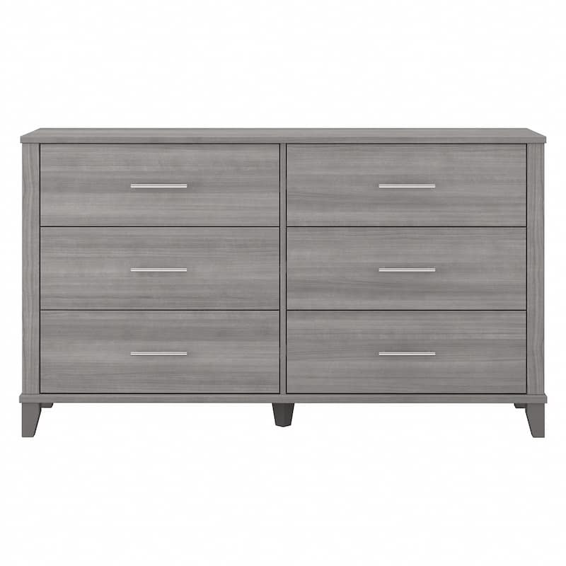 Transitional Grain-textured Grey Dresser