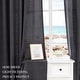 preview thumbnail 12 of 37, Cotton Blend Light Filtering Textured Back Tab/Rod Pocket Curtain Pair (Set of 2)