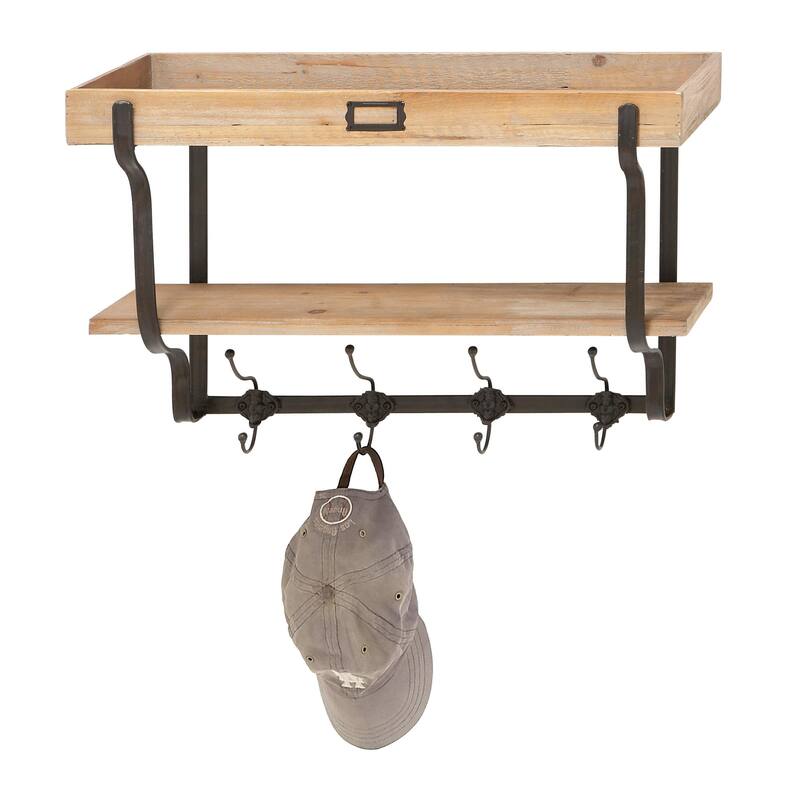 Wood Wall Hook - Light Brown - Roche River Decor