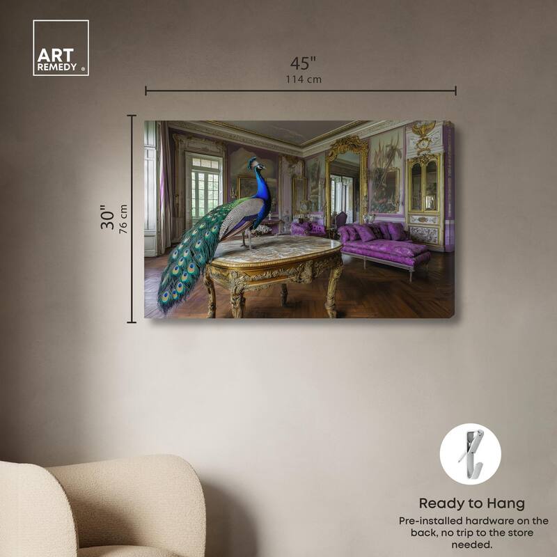 Royal Plumage Canvas by Art Remedy, Gallery Wrapped