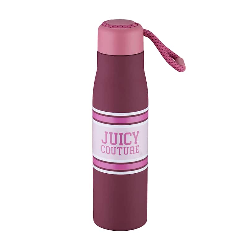Juicy Couture Luxe Loop Hydration Stainless Steel Tumbler With Woven Loop Handle