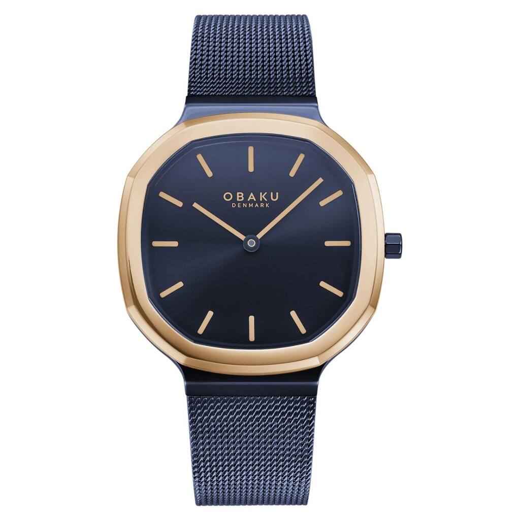 Obaku Women's Oktant Blue Dial Watch - V253LXSLML - One Size