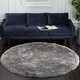 preview thumbnail 49 of 57, SAFAVIEH Bahija Handmade Luxe Shaggy 3 inch-thick Area Rug 6' x 6' Round - Grey