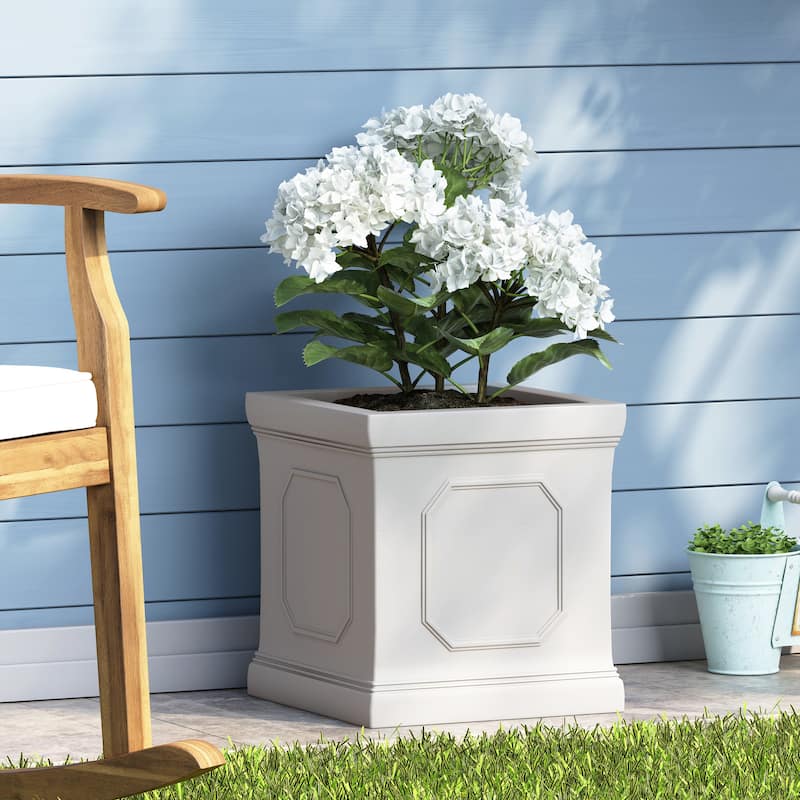 Burgos Outdoor Cast Stone Outdoor Planter by Christopher Knight Home - Medium