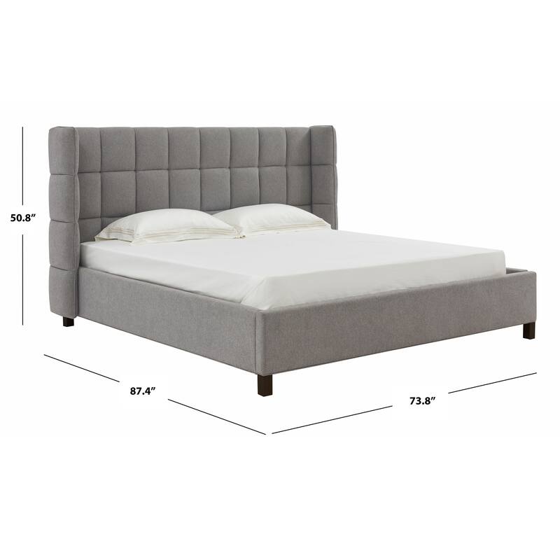 SAFAVIEH Couture Emerson Grid Tufted Bed