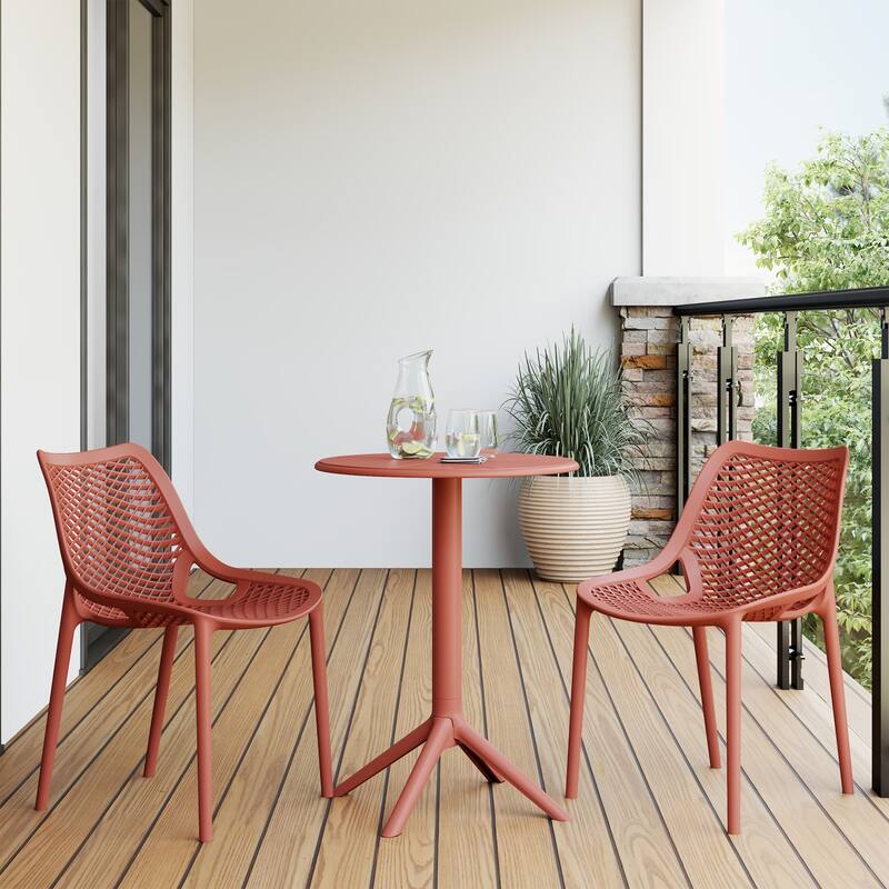 Frond and Form 2-Person Outdoor Round Dining Set